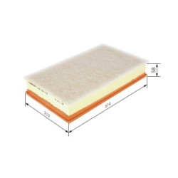 Filtre à air BOSCH F026400516 pour AUDI, CUPRA, SKODA, VW OE 3Q0129620A