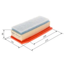 Filtre à air BOSCH F026400534 pour LADA, RENAULT OE 165460509R BOSCH