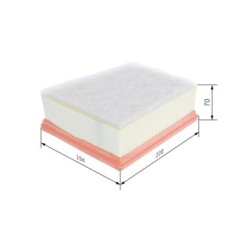 Filtre à air BOSCH F026400559 pour MERCEDES, RENAULT OE A6080940700 BOSCH