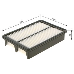 Filtre à air BOSCH F026400587 pour HYUNDAI H350 OE 2813059000 BOSCH