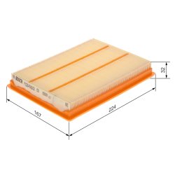 Filtre à air BOSCH F026400602 pour INFINITI Q50, Q60 OE A6546JG30AVA BOSCH