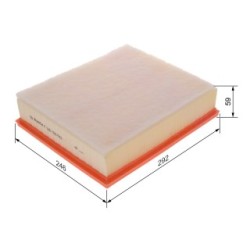 Filtre à air BOSCH F026400642 pour MAN, VW TGE, CRAFTER, GRAND OE 65084050000
