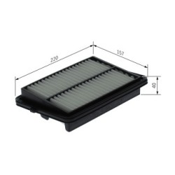 Filtre à air BOSCH F026400649 pour SUZUKI OE 1378050R00000 BOSCH