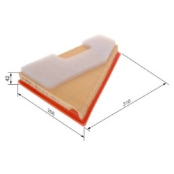 Filtre à air BOSCH F026400657 pour CHRYSLER PT OE K04891675AA BOSCH