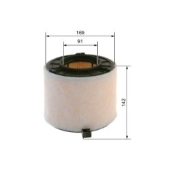 Filtre à air BOSCH F026400677 pour AUDI A4, A5, Q5 OE 8W0133843 BOSCH