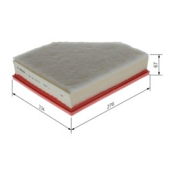 Filtre à air BOSCH F026400753 pour BMW Série 2, 3, 4, référence d'origine 13718594535 BOSCH