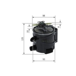 Filtre à carburant BOSCH F026402061 pour RENAULT GRAND, MEGANE, SCENIC OE 7701062436 BOSCH