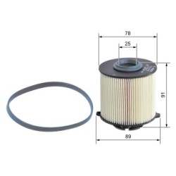 Fuel Filter BOSCH F026402062 OE Ref 13263262 BOSCH