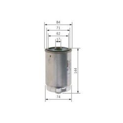 Filtre à carburant BOSCH F026402097 OE BF8T-9155-AA BOSCH