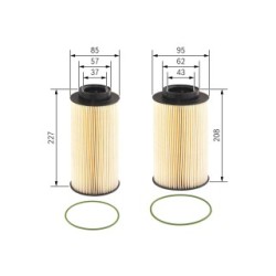 Fuel Filter BOSCH F026402146 OE Ref 1736250 BOSCH