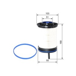 Filtre à carburant BOSCH F026402207 pour AUDI, BENTLEY, VW OE 4M0127177E BOSCH