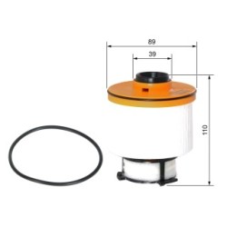 Filtre à carburant BOSCH F026402225 pour TOYOTA FORTUNER, HILUX OE 1770A342 BOSCH