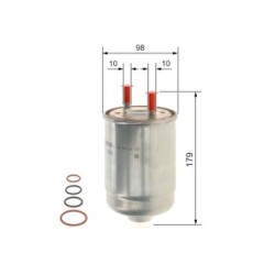 Filtre à carburant BOSCH F026402234 OE 164009180R BOSCH