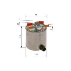 Filtre à carburant BOSCH F026402742 pour NISSAN, RENAULT QASHQAI, X-TRAIL, KOLEOS BOSCH