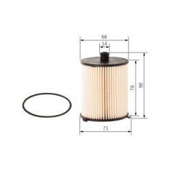 Filtre à carburant BOSCH F026402810 pour TOYOTA YARIS OE 23309-0N010 BOSCH