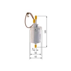 Filtre à carburant BOSCH F026403013 pour SEAT, VW OE 1K0201051F BOSCH