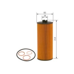 Filtre à huile BOSCH F026407026 pour DEUTZ-FAHR, FENDT, MAZ, MERCEDES, SETRA BOSCH