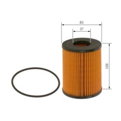 Filtre à huile BOSCH F026407102 pour PORSCHE OE 0PB115466 BOSCH