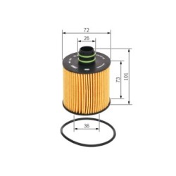 Filtre à huile BOSCH F026407108 pour ALFA ROMEO, FIAT, JEEP, LANCIA et plus encore... BOSCH