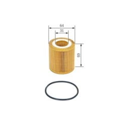 Filtre à huile BOSCH F026407177 pour FORD, VW RANGER, AMAROK OE BB3Q-6744-BA BOSCH