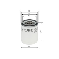 Filtre à huile BOSCH F026407245 pour FORD TOURNEO, TRANSIT OE GK2Q6714AA BOSCH