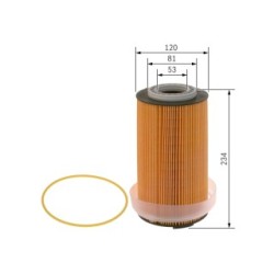 Filtre à huile BOSCH F026407288 pour DAF OE 2047411 BOSCH