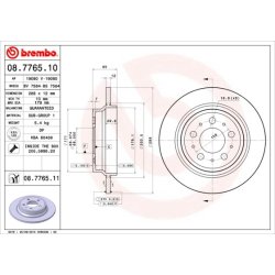 Brake Disc BREMBO 08.7765.11 OE Ref 9434167
