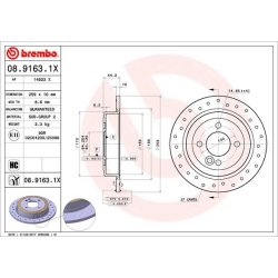 Brake Disc BREMBO 08.9163.1X