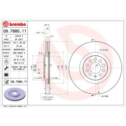 Brake Disc BREMBO 09.7880.11