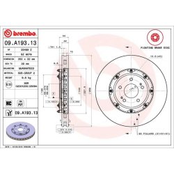 Brake Disc BREMBO 09.A193.13 OE Ref 4615A184