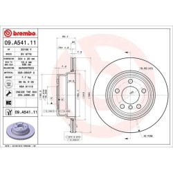 Brake Disc BREMBO 09.A541.11 OE Ref 34216756849