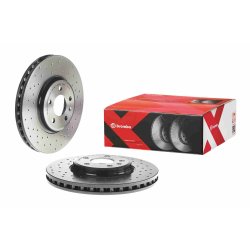 Disque de frein BREMBO 09.A758.1X pour AUDI OE 8K0615301A BREMBO