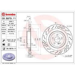Brake Disc BREMBO 09.B879.11 OE Ref A2314230212