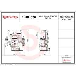 Paire d'étriers de frein BREMBO pour IVECO DAILY BREMBO