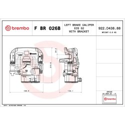 Paire d'étriers de frein BREMBO pour IVECO DAILY BREMBO