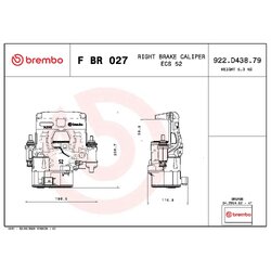 Étrier de frein BREMBO FBR027 pour IVECO DAILY BREMBO