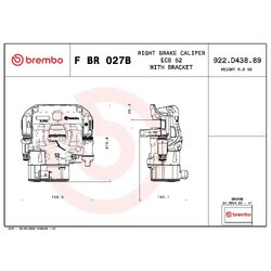 Étrier de frein BREMBO FBR027B pour IVECO DAILY BREMBO