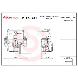 Paire d'étriers de frein BREMBO pour IVECO DAILY BREMBO