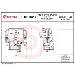 Paire d'étriers de frein BREMBO pour IVECO DAILY BREMBO