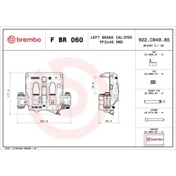 Paire d'étriers de frein BREMBO pour MERCEDES SPRINTER BREMBO