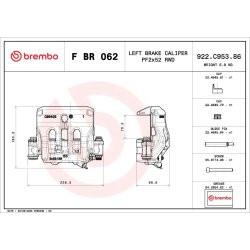 Paire d'étriers de frein BREMBO pour MERCEDES SPRINTER BREMBO