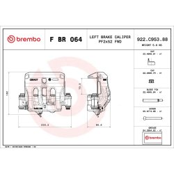 Paire d'étriers de frein BREMBO pour MERCEDES SPRINTER BREMBO