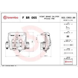 Paire d'étriers de frein BREMBO pour MERCEDES SPRINTER BREMBO