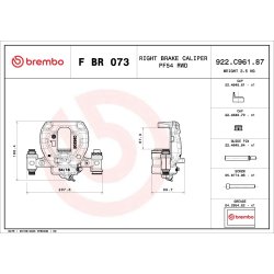 Paire d'étriers de frein BREMBO pour MERCEDES SPRINTER BREMBO