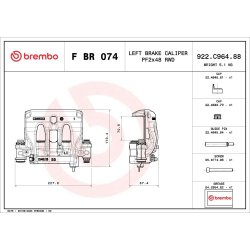Paire d'étriers de frein BREMBO pour MERCEDES SPRINTER BREMBO