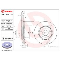 Kit de disques de frein BREMBO KT08018 pour NISSAN LEAF, NV200, SYLPHY BREMBO