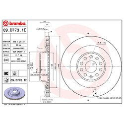 Brake Disc Kit BREMBO KT08022 OE Ref 105506800B