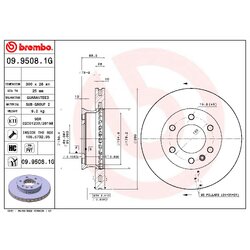 Brake Disc Kit BREMBO KT10025 OE Ref 0044208220