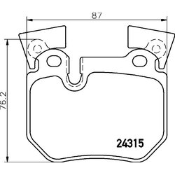 Brake Pad Set BREMBO P06059 OE Ref 34216791421
