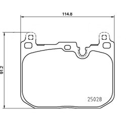 Brake Pad Set BREMBO P06110 OE Ref 34106889266